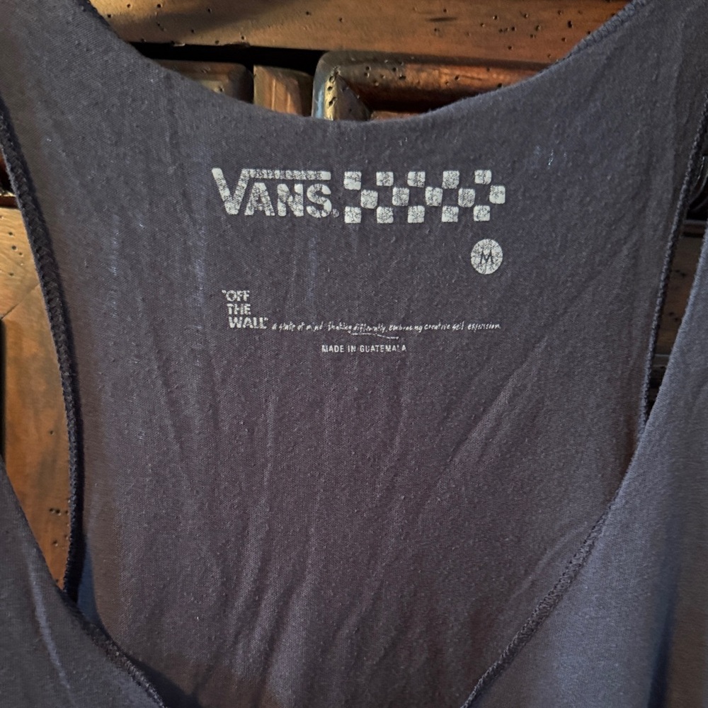 Vans Women's Dark Blue Loose Fit Tank Top - Picture 2 of 4
